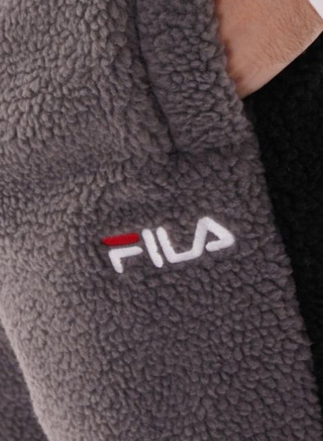FILA Camillo Sherpa Sweatpants Grey/Black  - Image 5