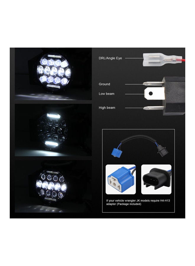 مصباح LED أمامي بديل مع كابل - Image 4