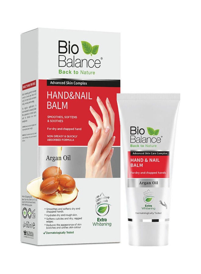 Bio Balance - Argan Oil Hand & Nail Balm white 60ml - Image 1