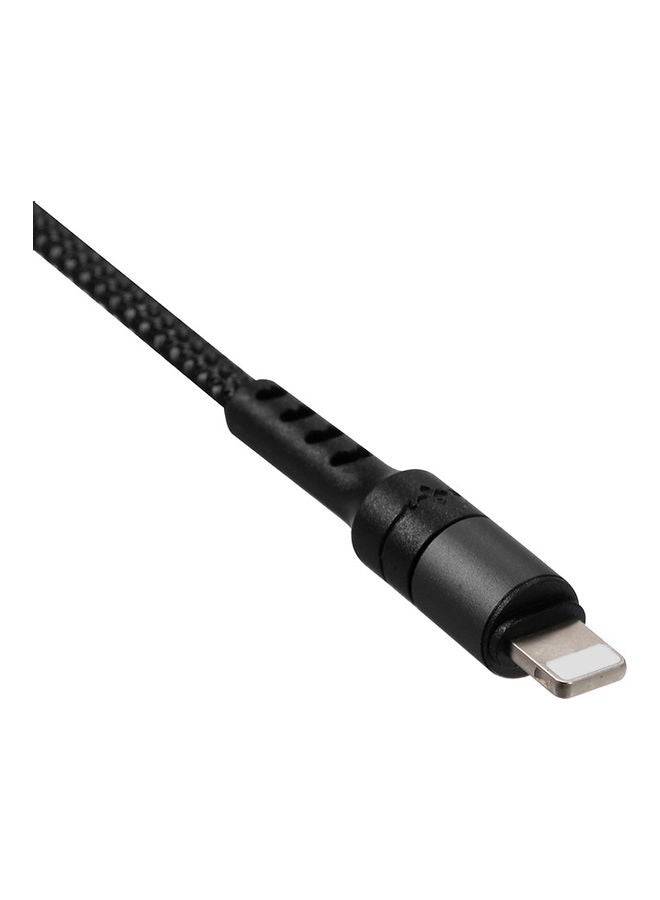 كابل شحن 3 في 1 بمنفذ مايكرو USB أسود - Image 2