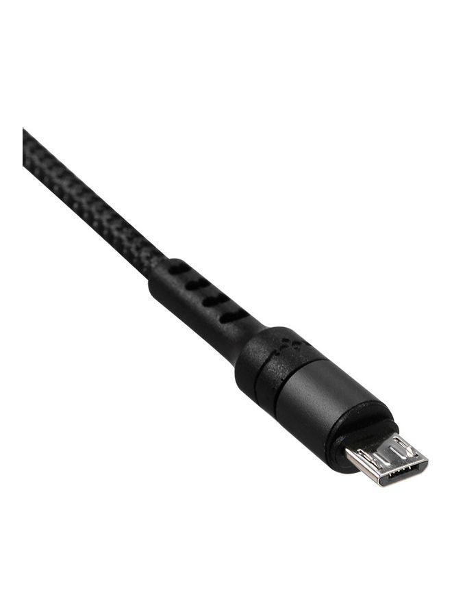 كابل شحن 3 في 1 بمنفذ مايكرو USB أسود - Image 5