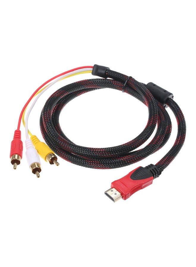 HD RCA Audio Video Cable Red/Yellow/White - Image 1