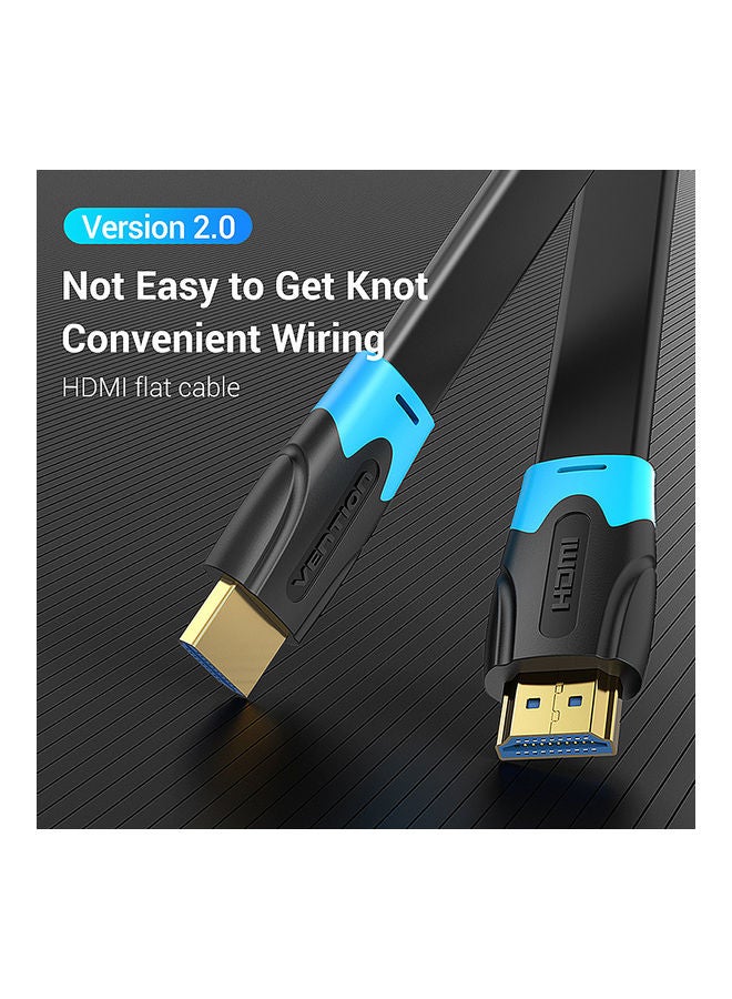 فينشن كابل HDMI مسطح أسود  - Image 3