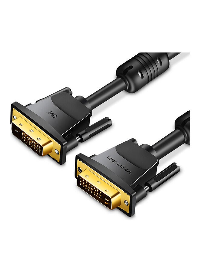 فينشن كابل تمديد DVI HD ذكر إلى ذكر أسود  - Image 1