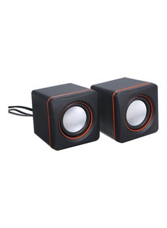 Generic Desktop Speakers Black/Red  - Image 1