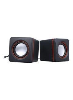 Generic Desktop Speakers Black/Red  - Image 3