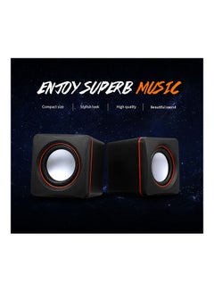 Generic Desktop Speakers Black/Red  - Image 4