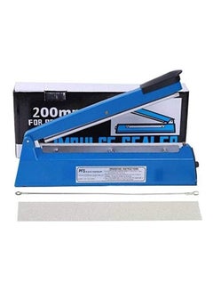 Manual Impulse Hand Sealer  With 2 Replacement Kit Blue 20centimeter
