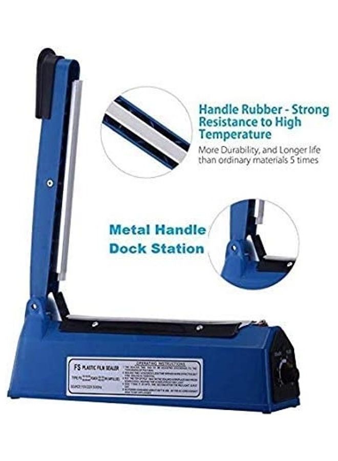 Generic - Manual Impulse Hand Sealer  With 2 Replacement Kit Blue 20centimeter - Image 1