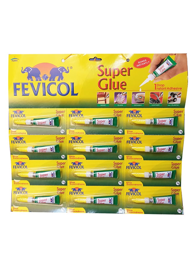 Fevicol - 12-Piece Super Glue Adhesive Set White - Image 1