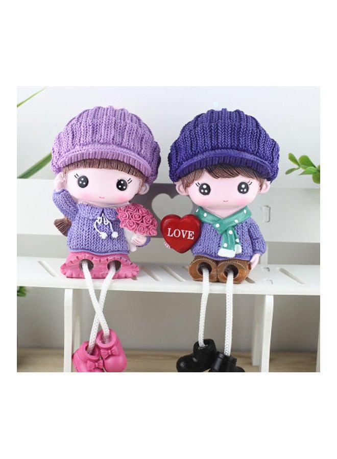 Beauenty - Cartoon Cute Hanging Doll Purple - Image 1