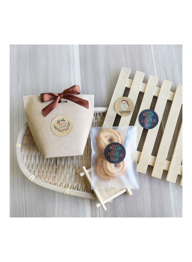 Santa Claus Kraft Paper Sticker Multicolor - Image 4