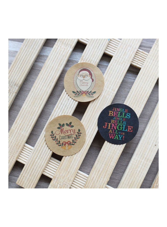 Santa Claus Kraft Paper Sticker Multicolor - Image 5