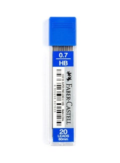 20-Piece HB Super Fine Mechanical Pencil Lead Set Black