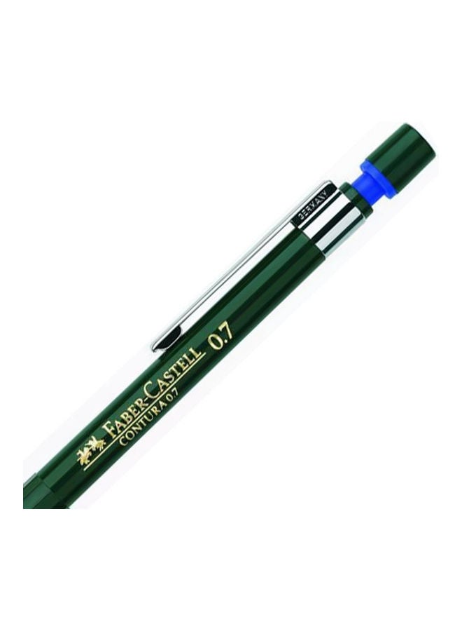 FABER-CASTELL - 10-Piece Contura Mechanical Pencil Set Green/Silver - Image 1