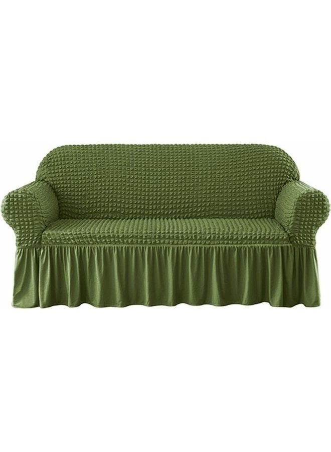 غطاء أريكة ليكرا ب3 مقاعد أخضر One Size cm