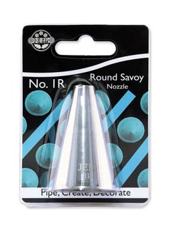 Jem No 1R Round Savoy Cake Decoration Nozzle Silver