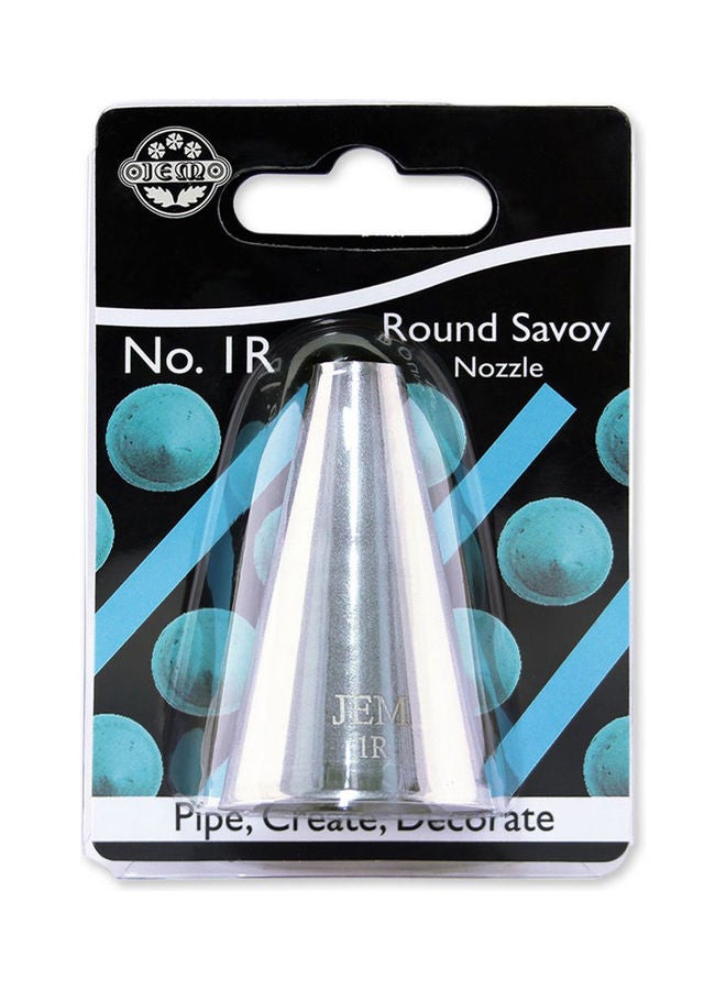 PME - Jem No 1R Round Savoy Cake Decoration Nozzle Silver - Image 1