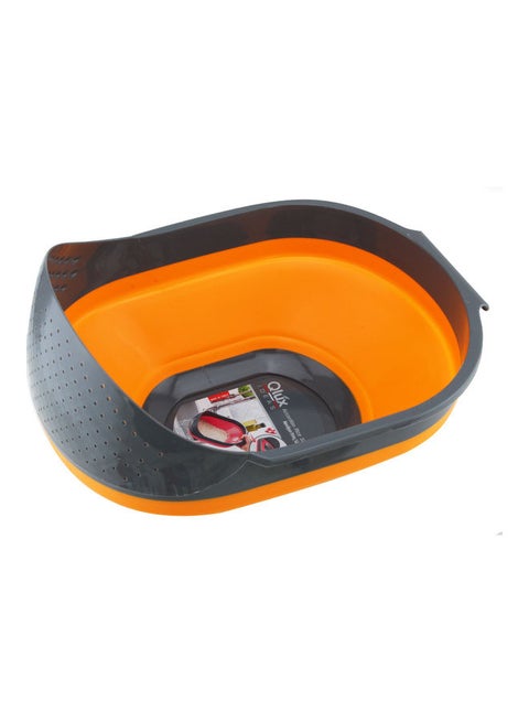 Accordion Foldable Rice Strainer Orange