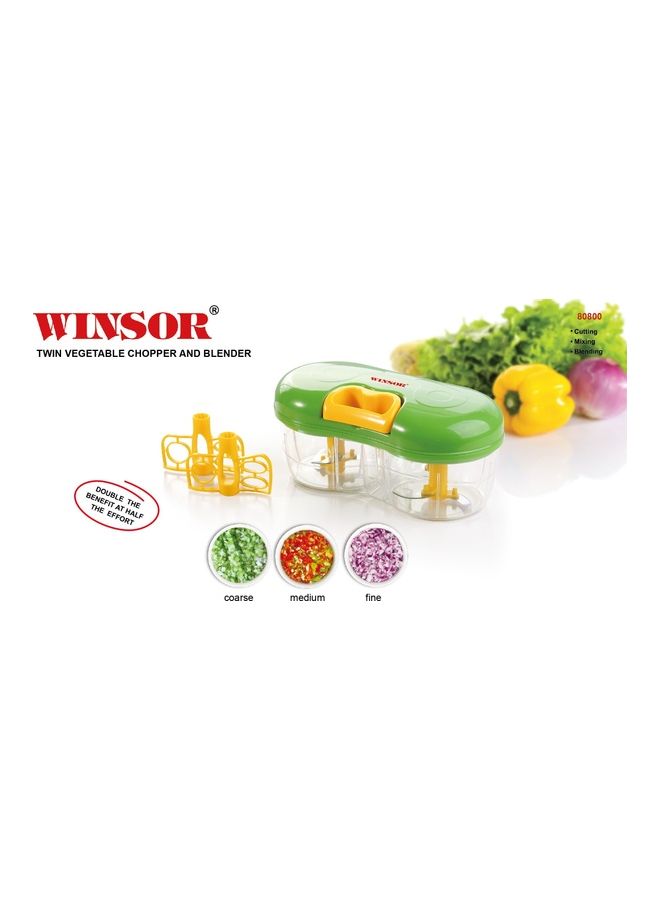 Winsor Twin Vegetable Chopper And Blender Green/Yellow/Clear  - Image 4