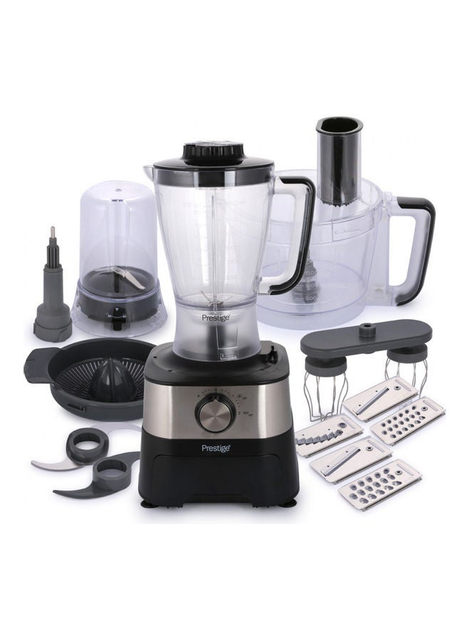 برستيج محضر طعام شفاف/أسود/فضي 1.8لترات - Image 1