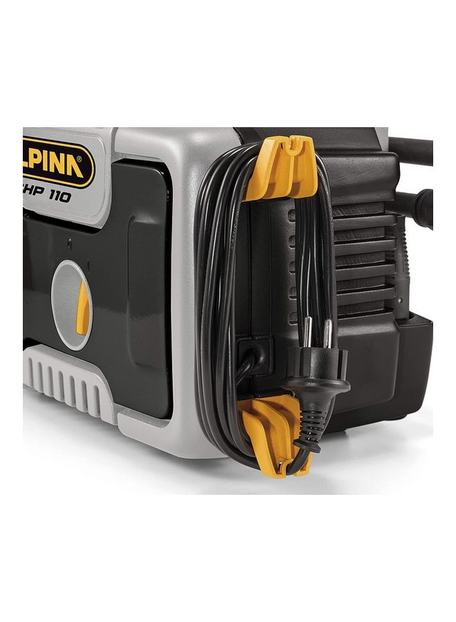 Alpina Electric Portable High Pressure Washer For Home Garden & Cars 110 Bar 1400 Watts Black/Grey - Image 2