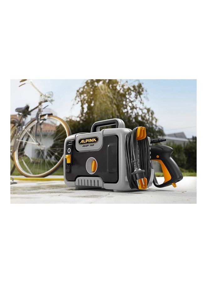 Alpina Electric Portable High Pressure Washer For Home Garden & Cars 110 Bar 1400 Watts Black/Grey - Image 4