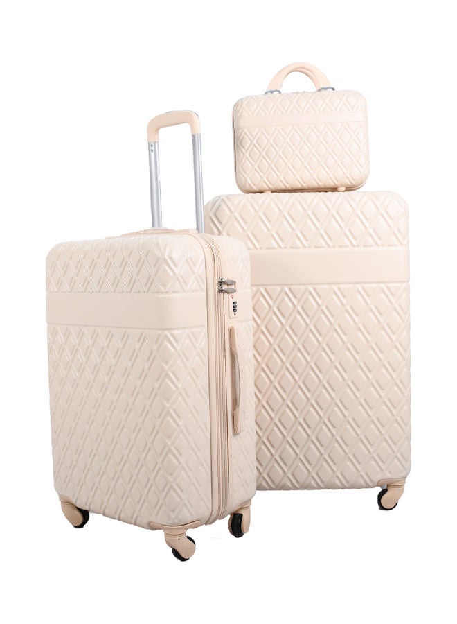 مورانو طقم حقائب سفر بعجلات مكون من 4 قطع بيج - Image 2