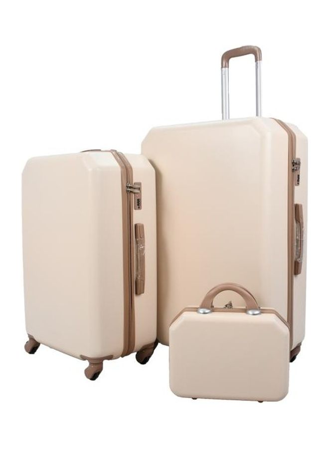 مورانو طقم حقائب سفر بعجلات مكون من 5 قطع بيج - Image 3