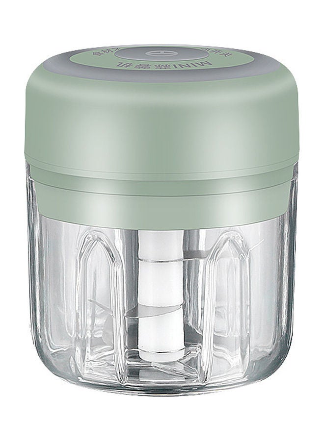 مطحنة ثوم كهربائية . أخضر