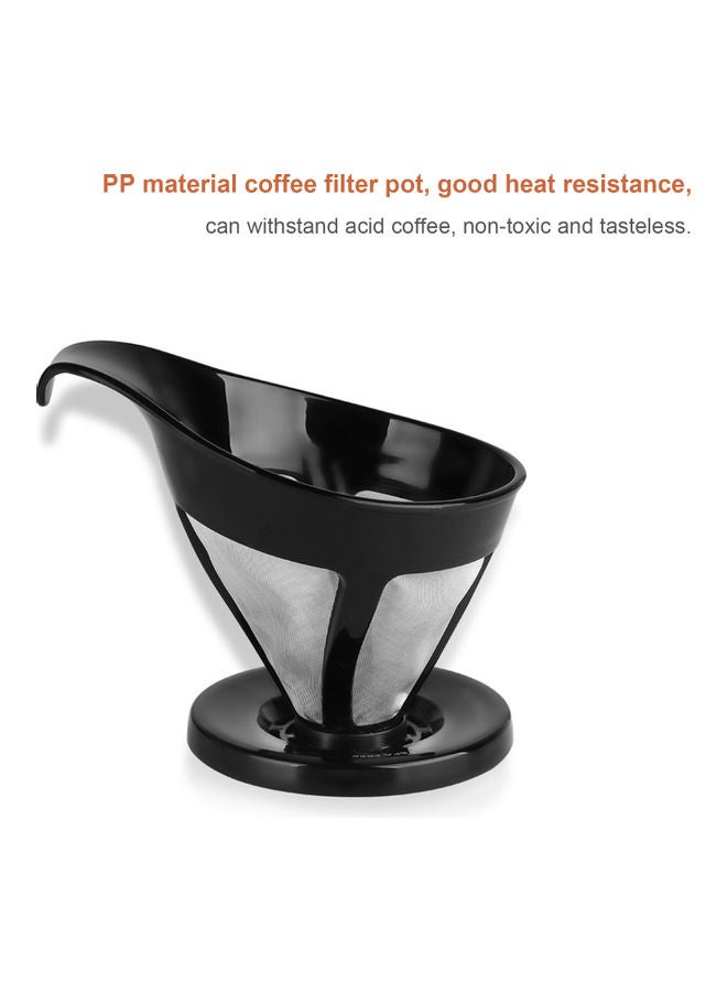 طقم ماكينة صنع القهوة اسود/شفاف/بني 25 x 10 x 22سم - Image 3