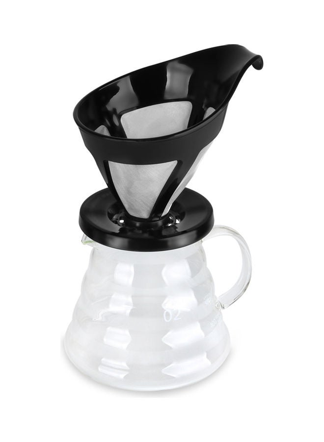 طقم ماكينة صنع القهوة اسود/شفاف/بني 25 x 10 x 22سم - Image 5