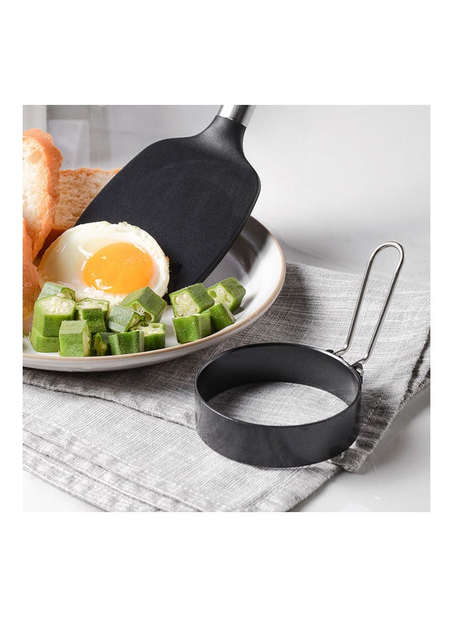 Generic - Pancake Shaper Egg Frying Mold with Handle Black 16.00 x 3.50 x 16.00cm - Image 1