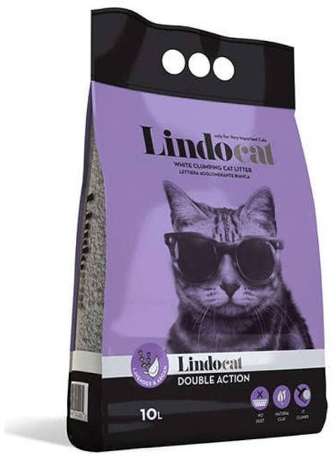 Lindocat Double Action Cat Litter multicolour 10Liters