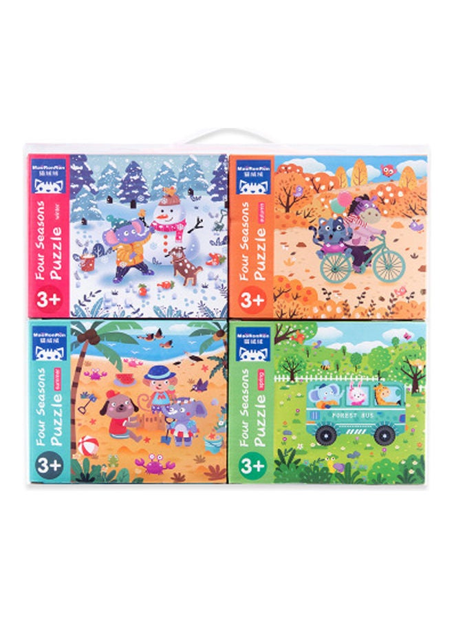 Four Seasons Wooden Puzzles Set