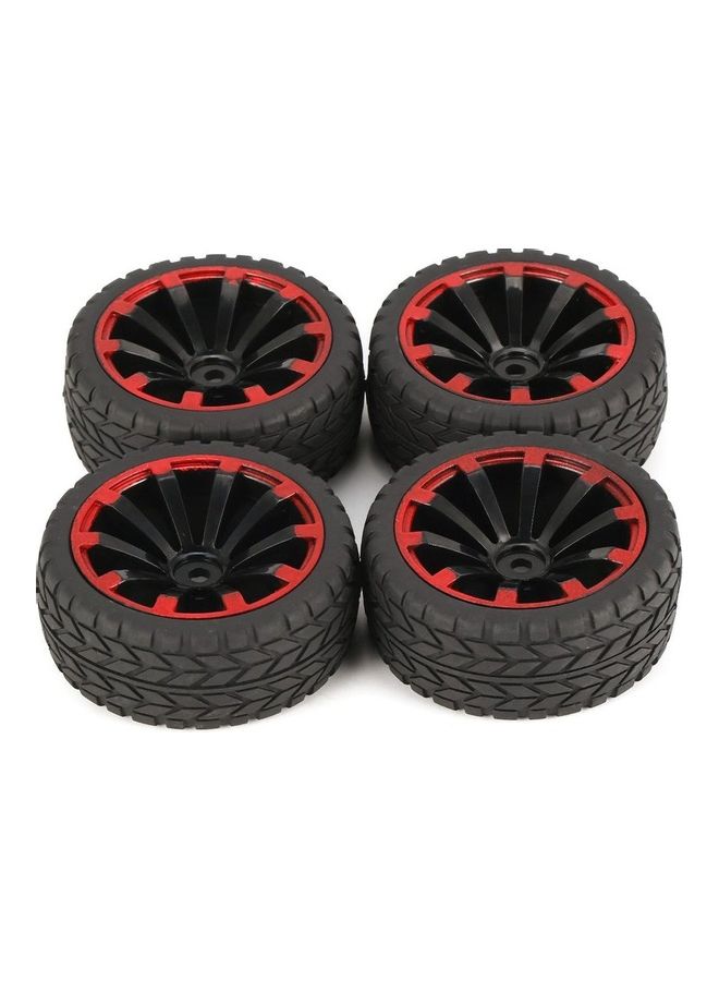 Generic - 4-Piece Of Off-road Wheel Rim And Tires 14 x 14 x 3.5cm - Image 1