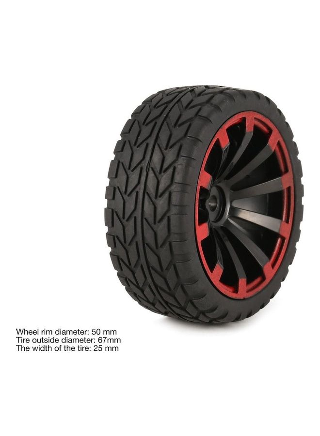 Generic - 4-Piece Of Off-road Wheel Rim And Tires 14 x 14 x 3.5cm - Image 1
