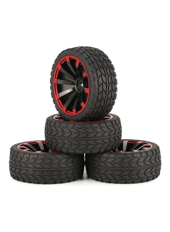 Generic - 4-Piece Of Off-road Wheel Rim And Tires 14 x 14 x 3.5cm - Image 1