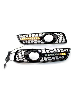 1-Pair Honeycomb Bumper Fog Light Grill for Audi A3 - v1611119917/N43693082A_1