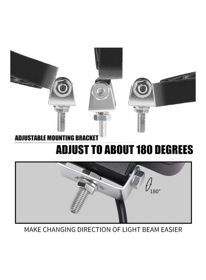Generic 2-Piece LED Flood Work Light - Image 2