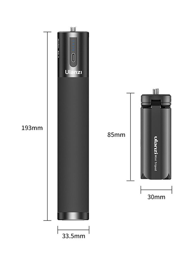 BG-3 Power Bank with Mini Tripod Compatible Black