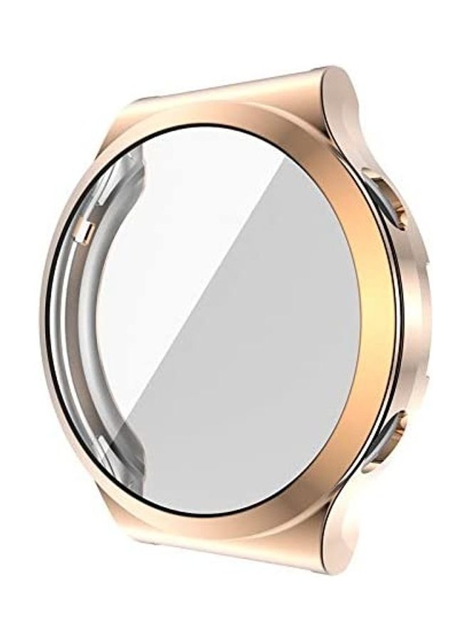 Electroplating Cover with Screen Protector for Huawei Watch GT2 Pro Rose Gold - Image 2