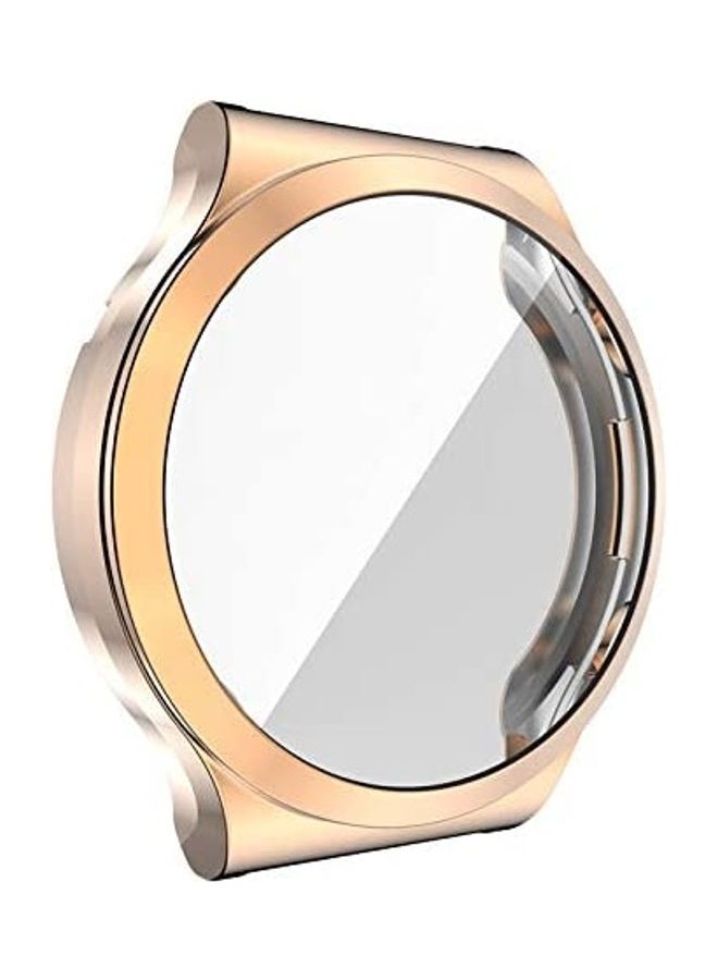 Electroplating Cover with Screen Protector for Huawei Watch GT2 Pro Rose Gold - Image 3