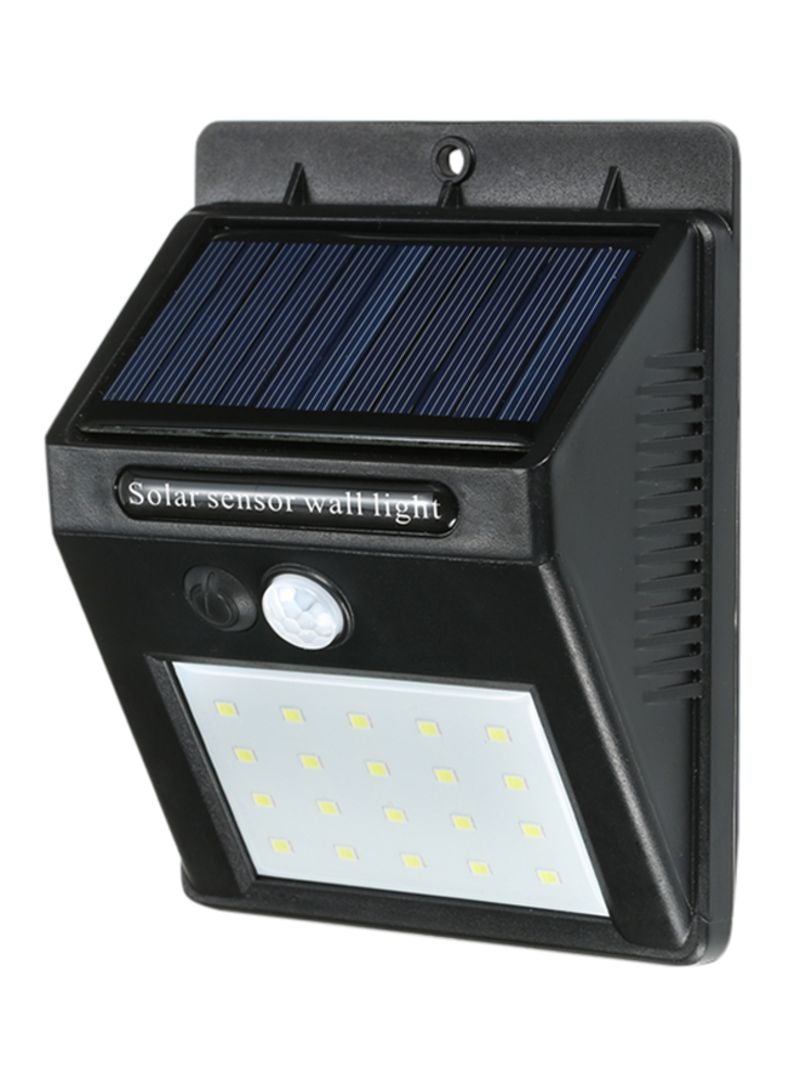 360 Light - Solar Power LED Wall Light PIR Sensor + CD5 Night Sensor Outdoor Light Black/Grey 102x53x130mm - Image 1