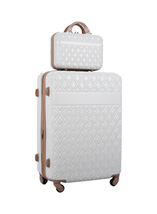 MORANO 4-Piece Luggage Trolley Bag Set Beige/Brown  - Image 3