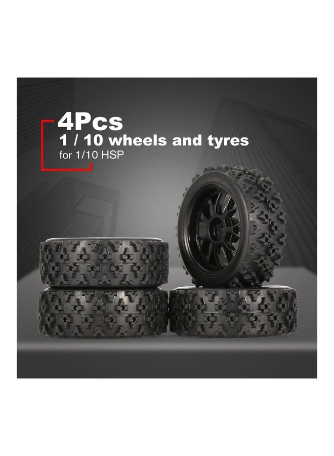 4-Piece Of Star Off-road Wheel Rim And Tires 14 x 14 x 3.5cm  - Image 2