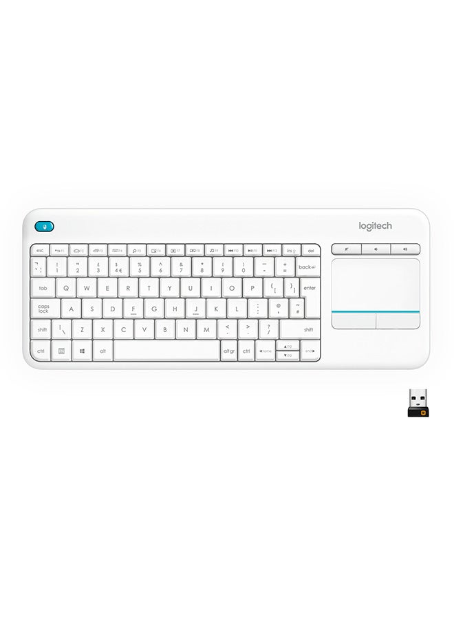 Logitech - K400 Plus Wireless Keyboard White - Image 1