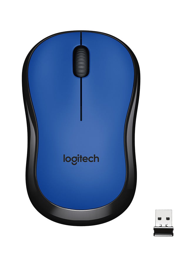 Logitech - M220 Wireless Mouse, Silent Buttons, 2.4 GHz With USB Mini Receiver, 1000 DPI Optical Tracking, 18 Month Battery Life, Ambidextrous PC / Mac / Laptop Blue - Image 1