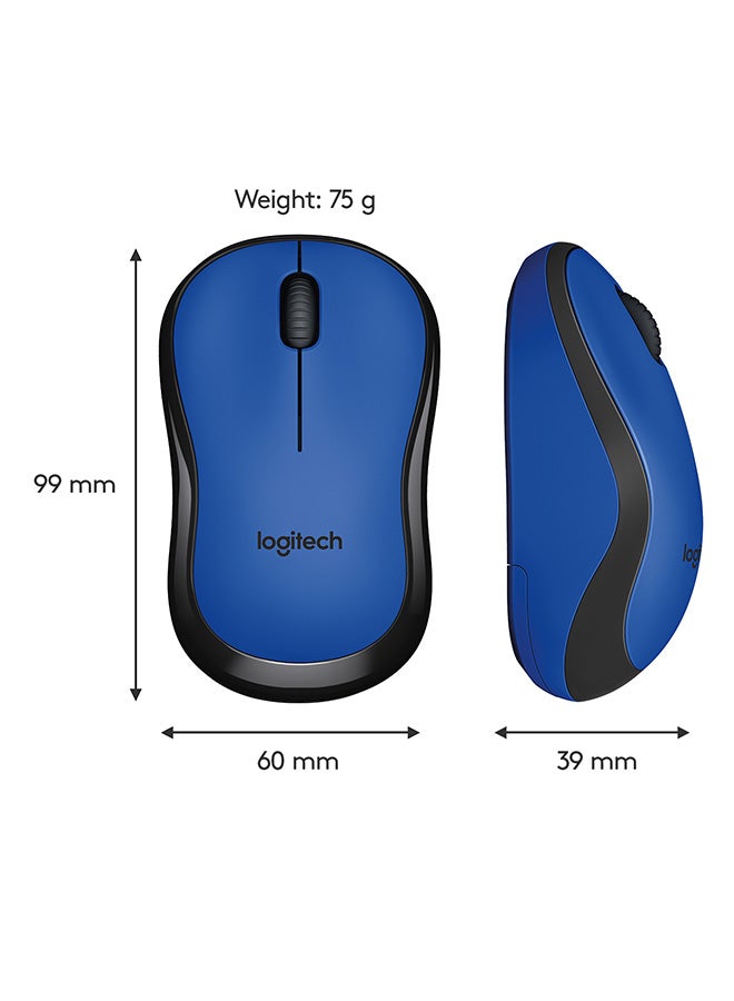 Logitech - M220 Wireless Mouse, Silent Buttons, 2.4 GHz With USB Mini Receiver, 1000 DPI Optical Tracking, 18 Month Battery Life, Ambidextrous PC / Mac / Laptop Blue - Image 1
