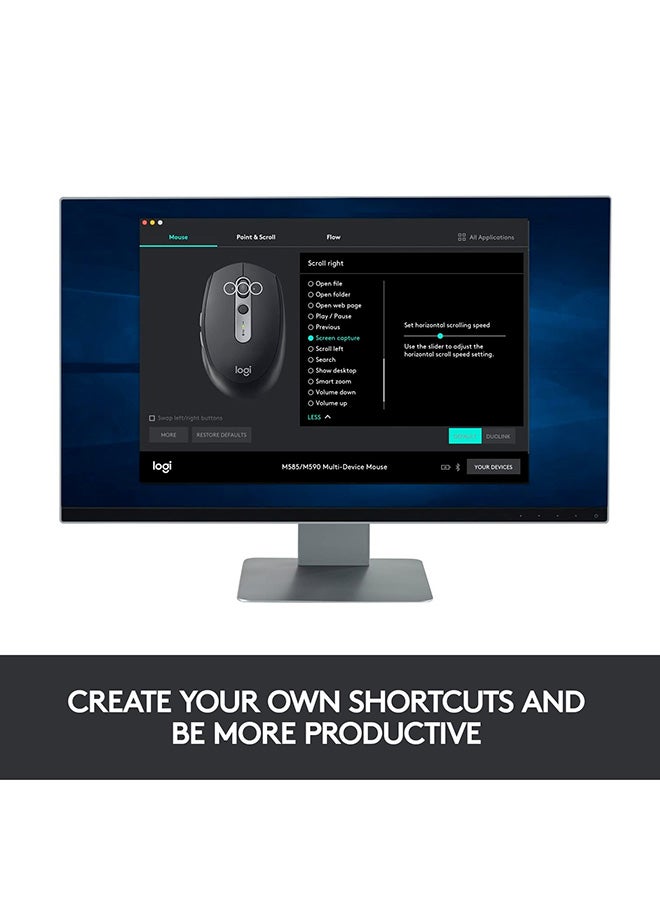 Logitech - M590 Silent Wireless Mouse With USB Unifying Receiver Grey - Image 1